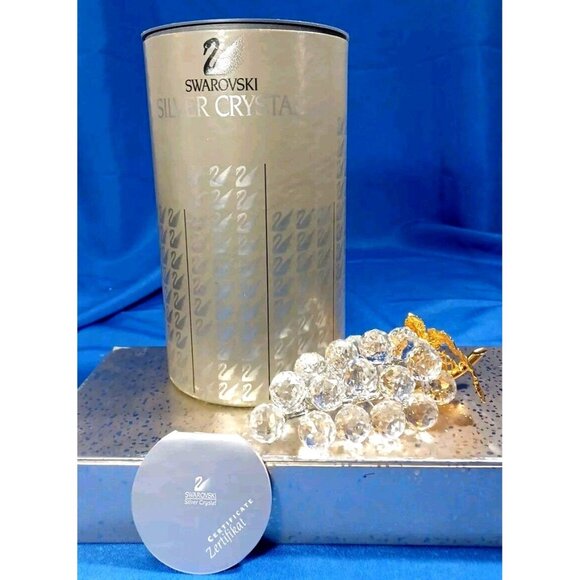 Swarovski Crystal 11864 Bunch Of Grapes New in Open Box Mint COA 23 Large Grapes